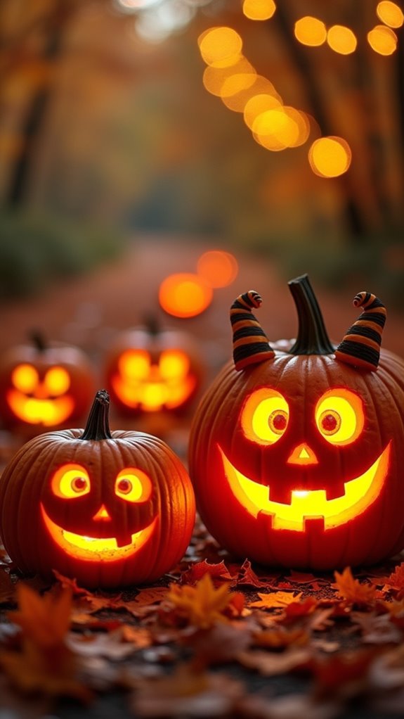 playful pumpkin monster creations