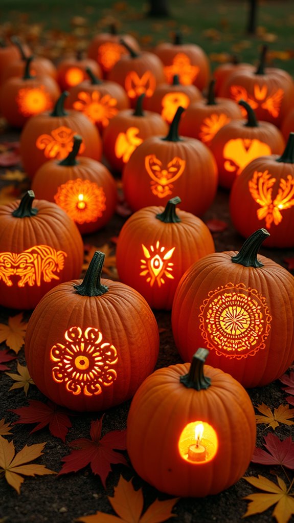 precision pumpkin carving stencils