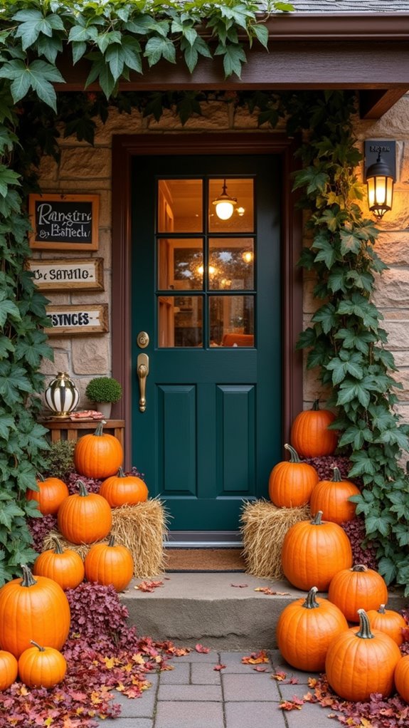 pumpkin patch autumn display