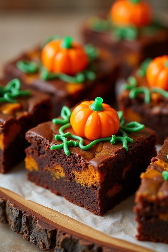 pumpkin patch brownies recipe