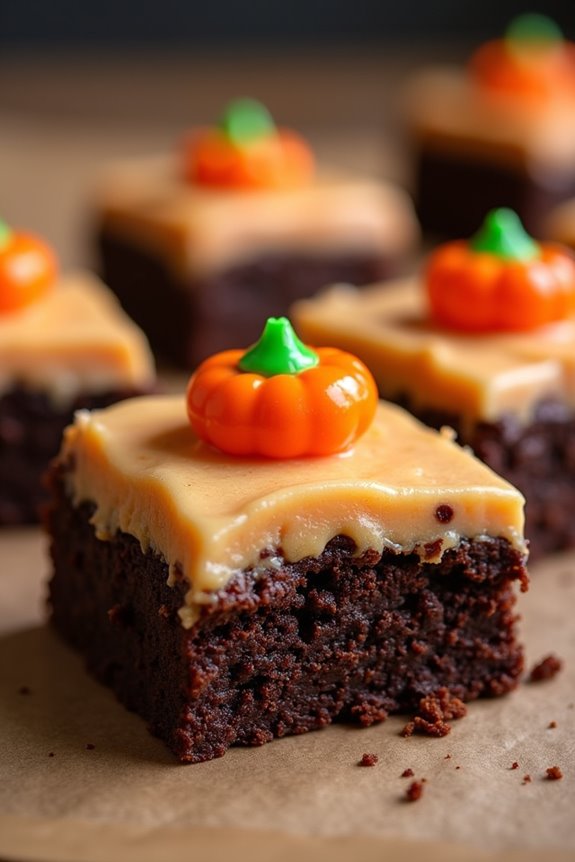 pumpkin patch brownies recipe
