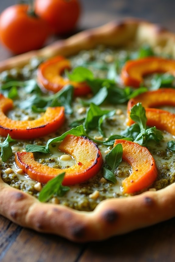 pumpkin pesto pizza delight