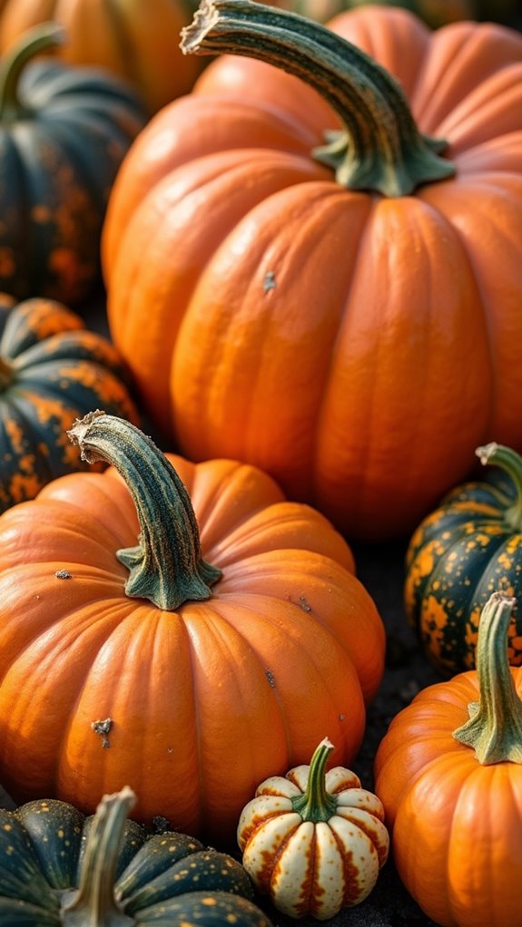 pumpkin size contrast display