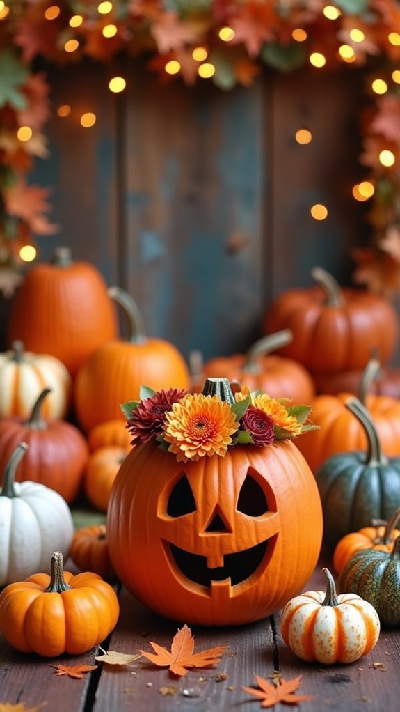 pumpkin themed photo booth fun