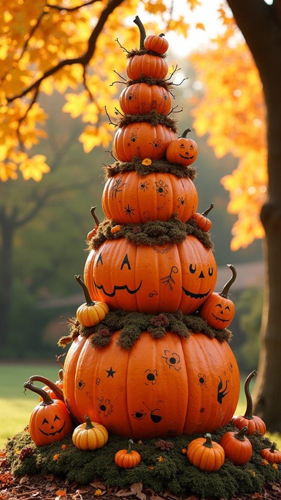 pumpkin topiaries for decor