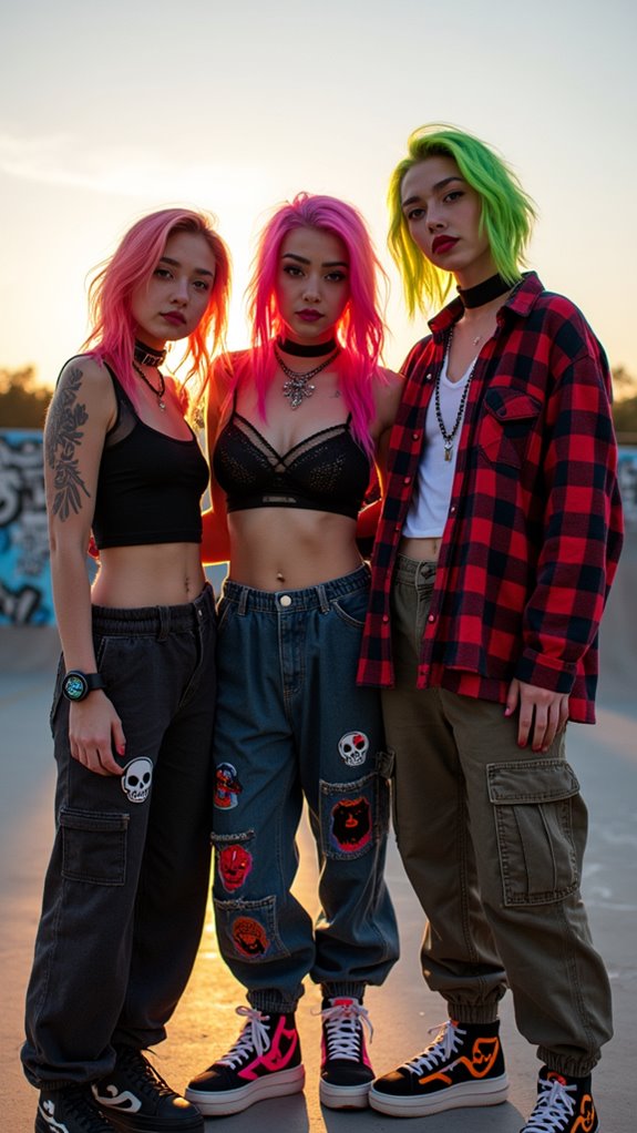 rebellious skater punk style
