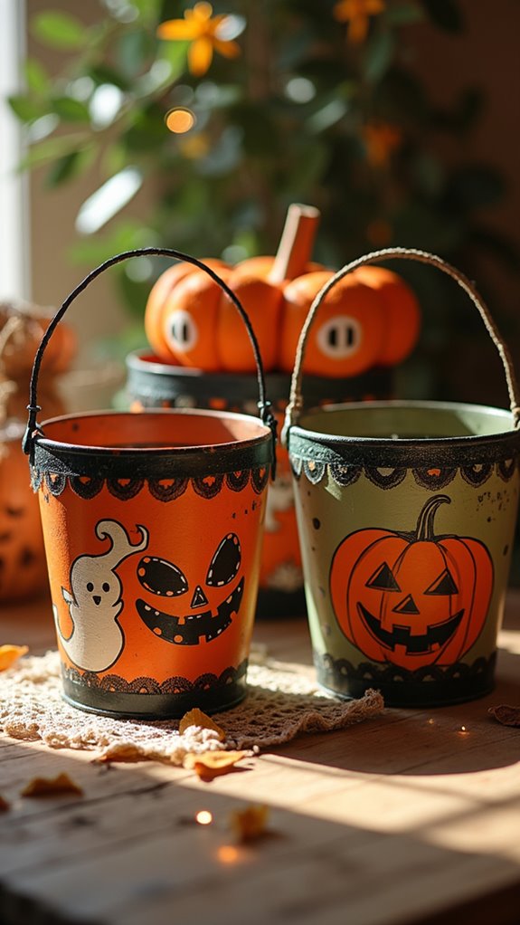 retro halloween nostalgia buckets