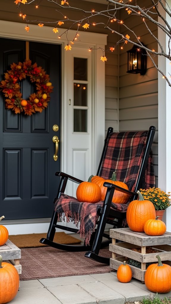 rustic crates enhance decor