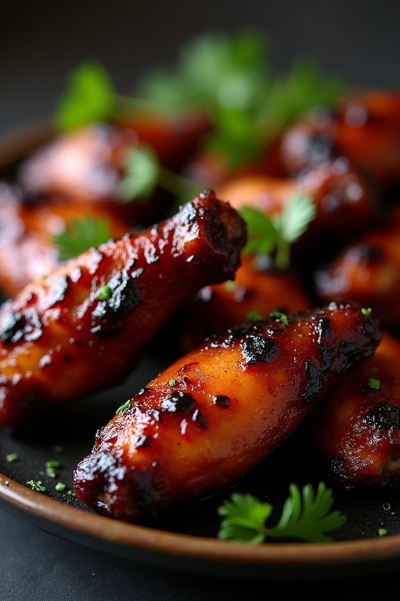 savory halloween chicken wings