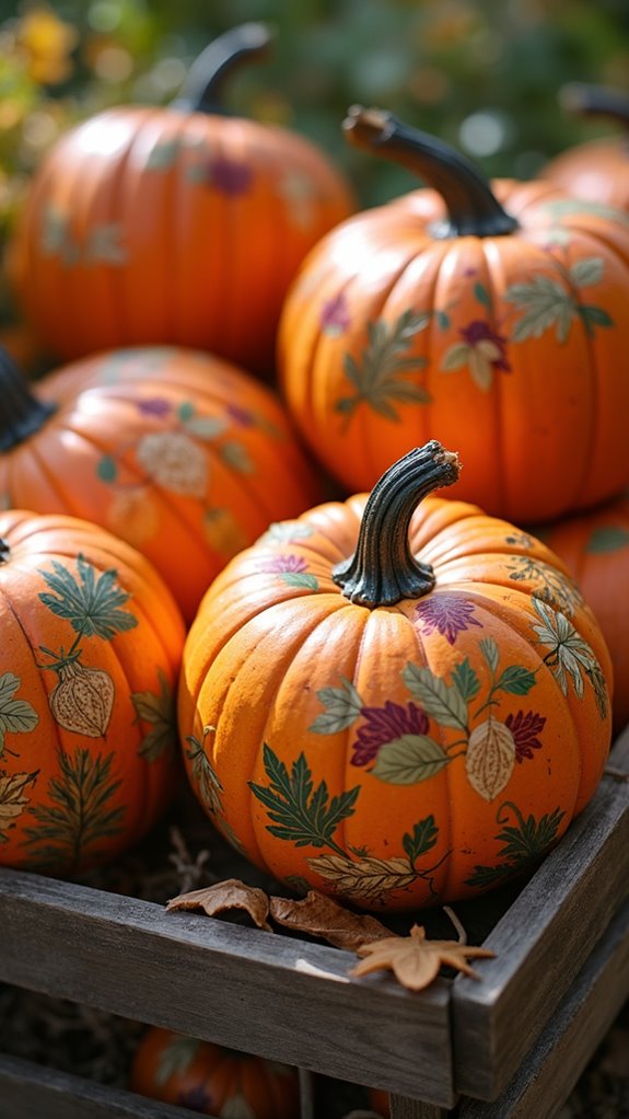 seasonal decoupage pumpkin craft