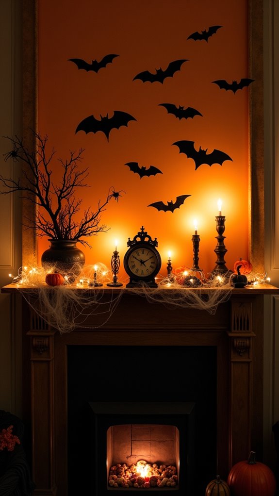silhouettes enhance halloween decor