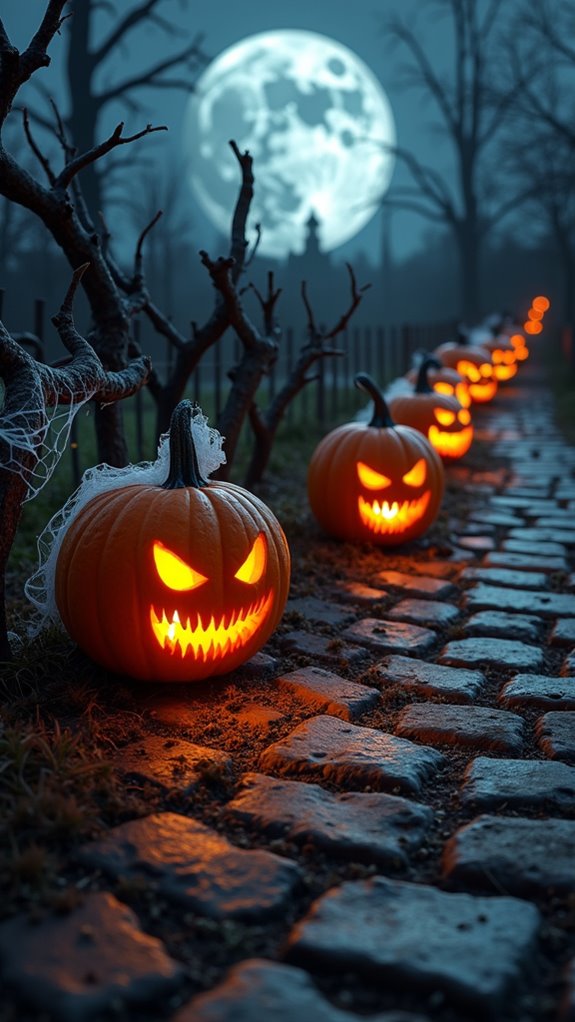 sinister carved pumpkin faces