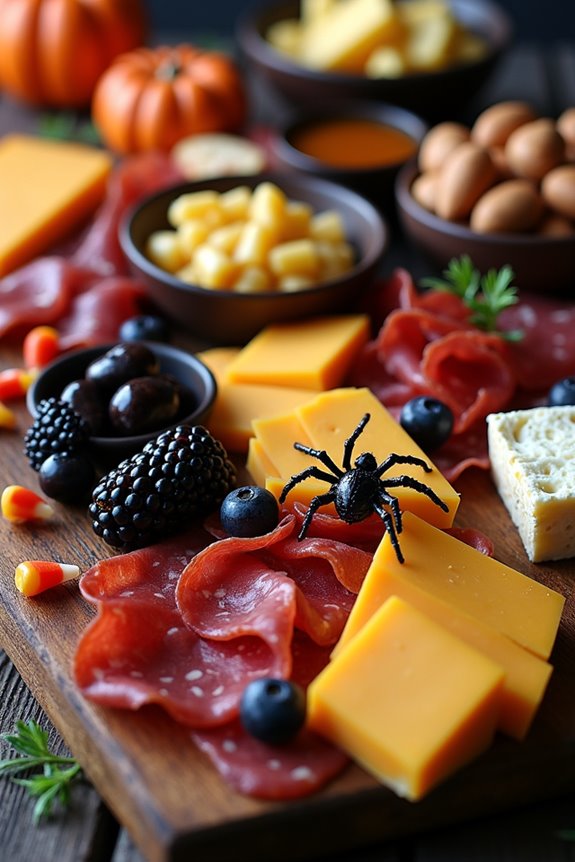sinister halloween snack spread
