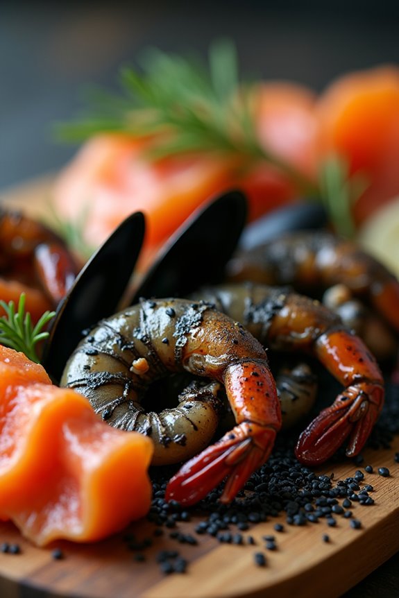 sinister seafood halloween appetizer