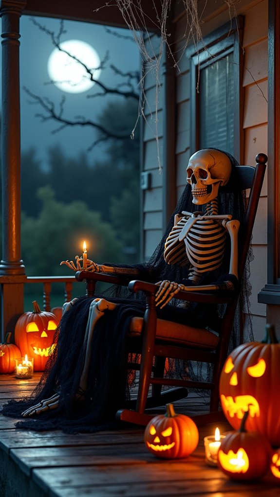 sinister skeletal trio display