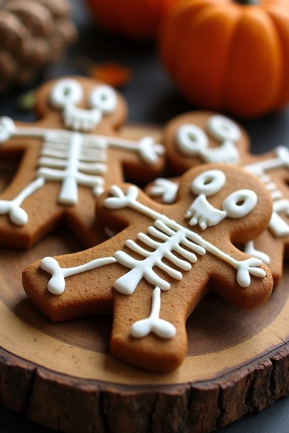 skeleton gingerbread men cookies