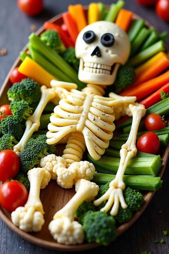 skeleton veggie platter recipe