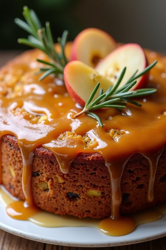 sophisticated caramel apple cake