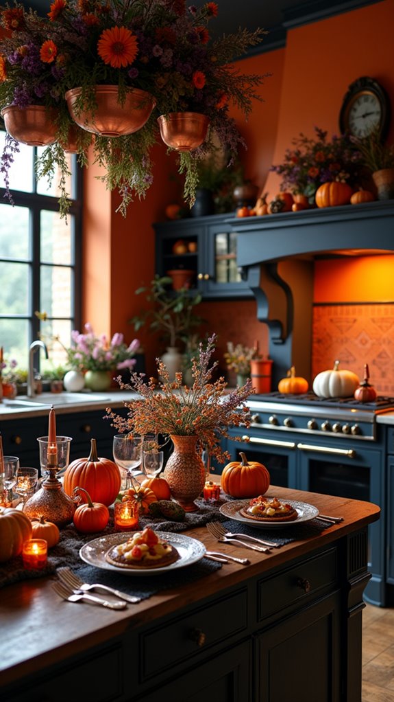 sophisticated halloween floral arrangements