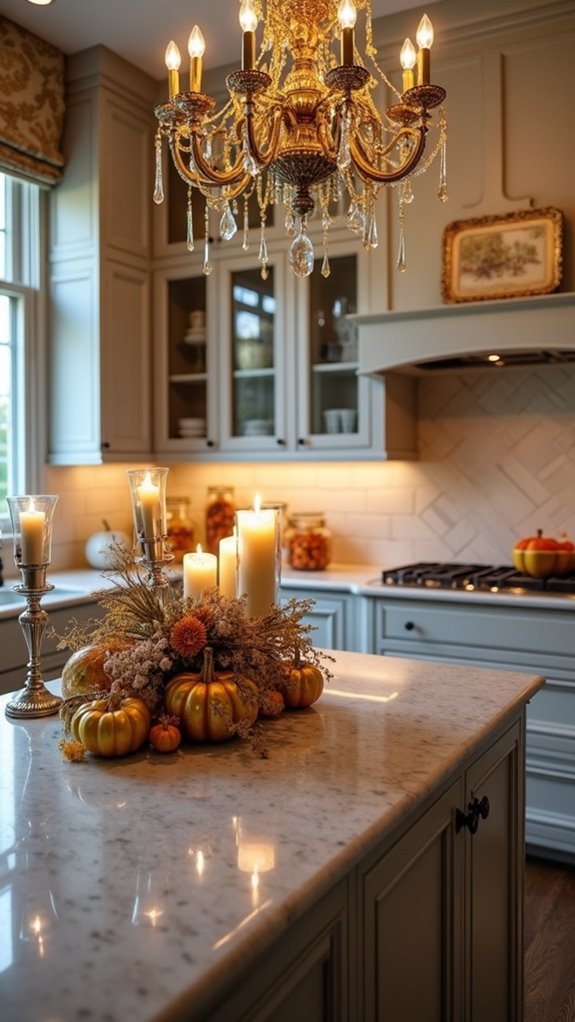 sophisticated halloween kitchen decor
