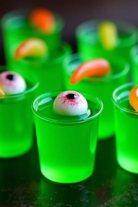 sour apple jello shots