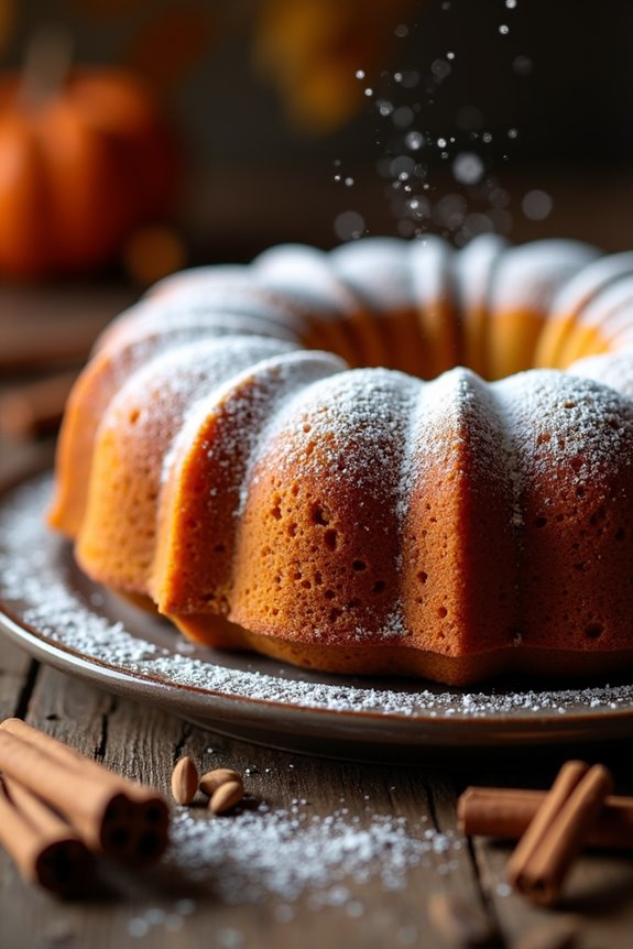 spiced pumpkin rum cake recipe