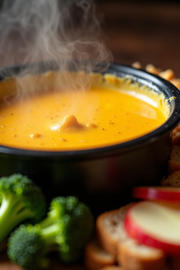 spicy cheesy fondue delight