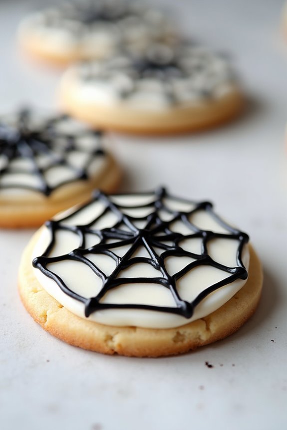 spider web cookie fun
