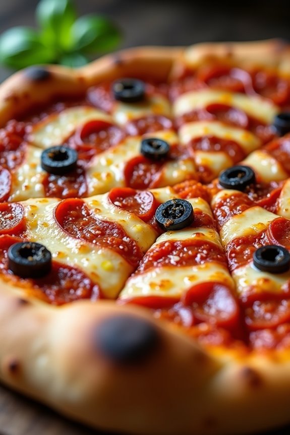 spider web halloween pizza