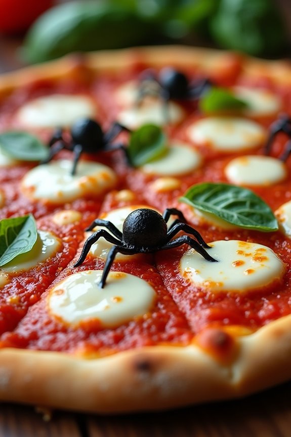 spider web margherita pizzas
