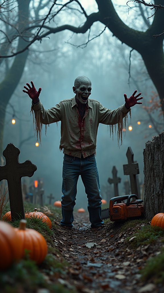 spine tingling horror scene