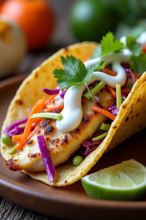 spooky and delicious fish tacos