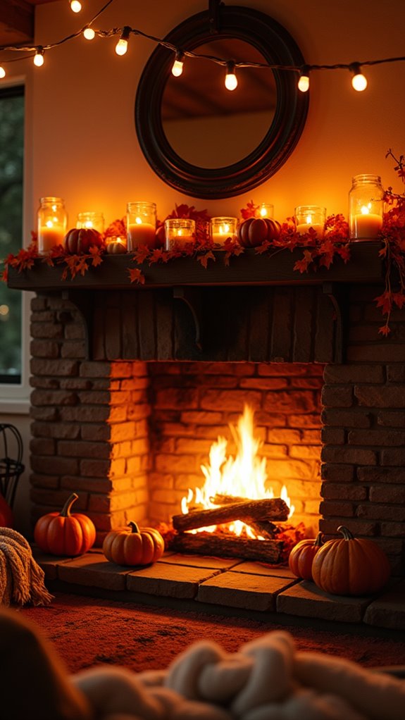 spooky atmosphere with lights