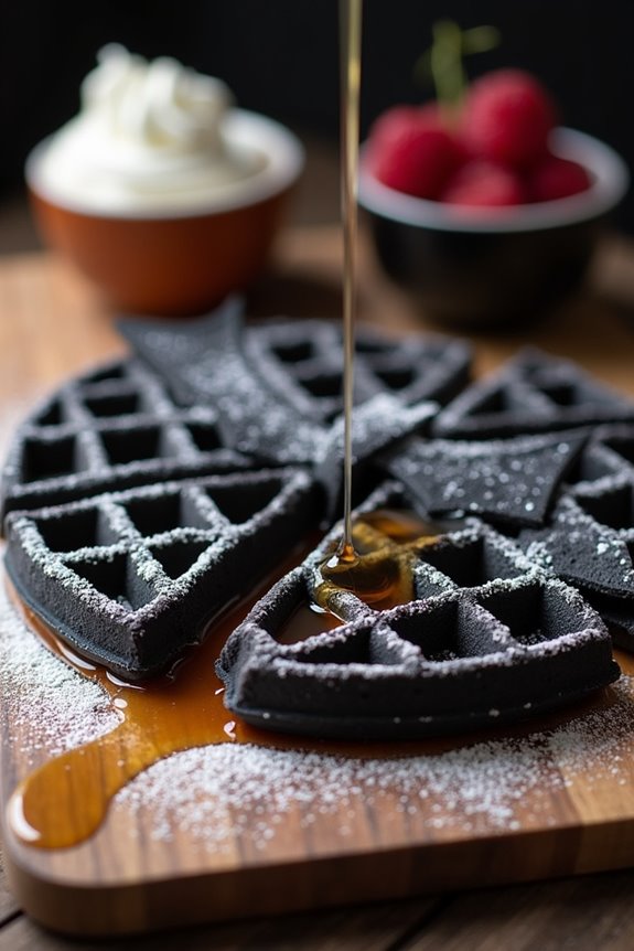 spooky bat shaped waffles recipe