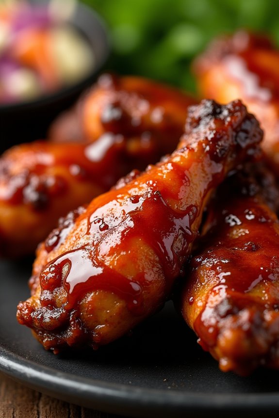spooky bbq chicken wings