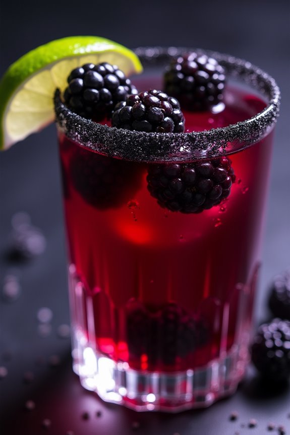 spooky black magic cocktail