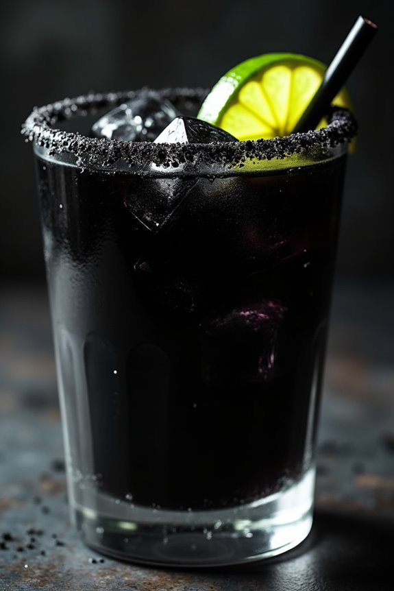 spooky black magic margarita