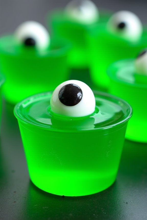 spooky candy eyeball shots