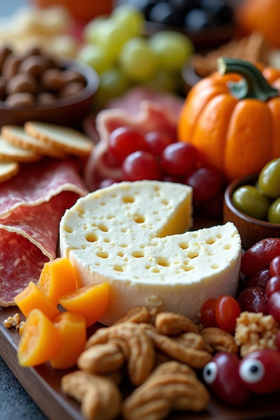 spooky cheese and meats