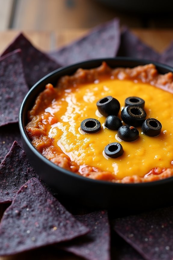 spooky cheesy halloween dip
