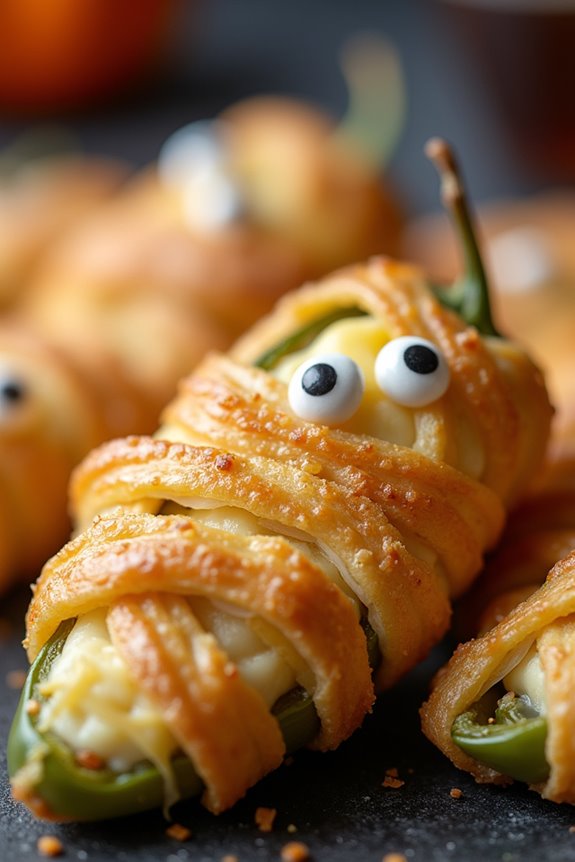 spooky cheesy jalape o poppers