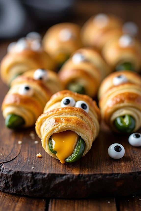 spooky cheesy jalape o treats