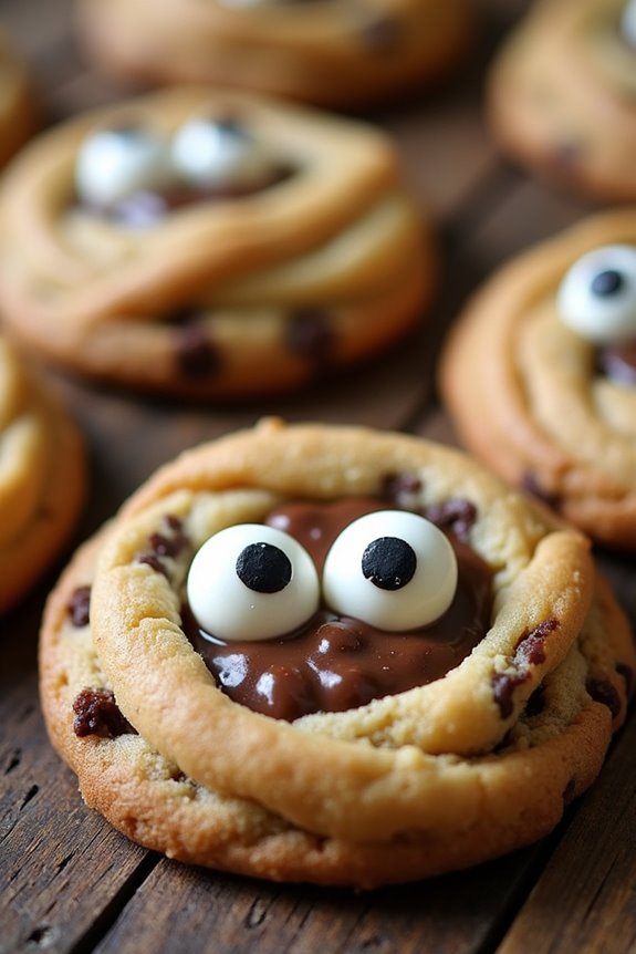 spooky chocolate chip cookies