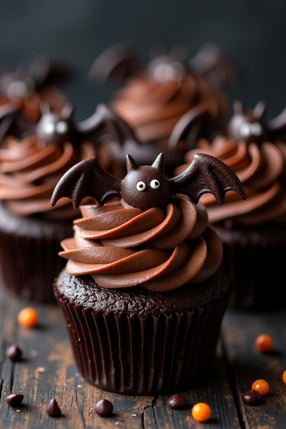spooky chocolate cupcake delight