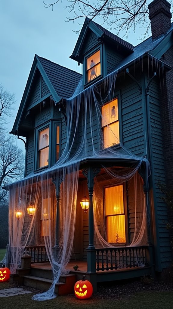 spooky cobweb decoration ideas