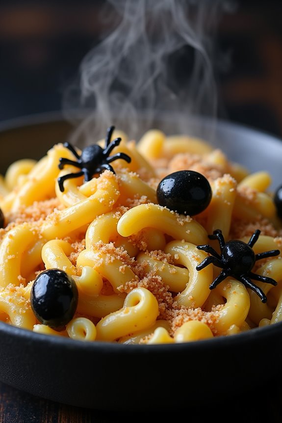 spooky creamy pasta delight