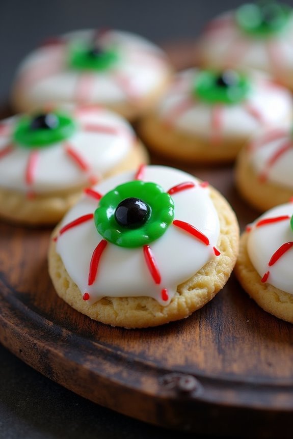 spooky decorated sugar cookies
