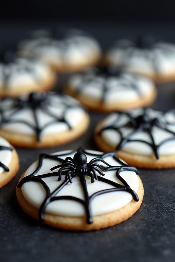spooky decorated sugar cookies