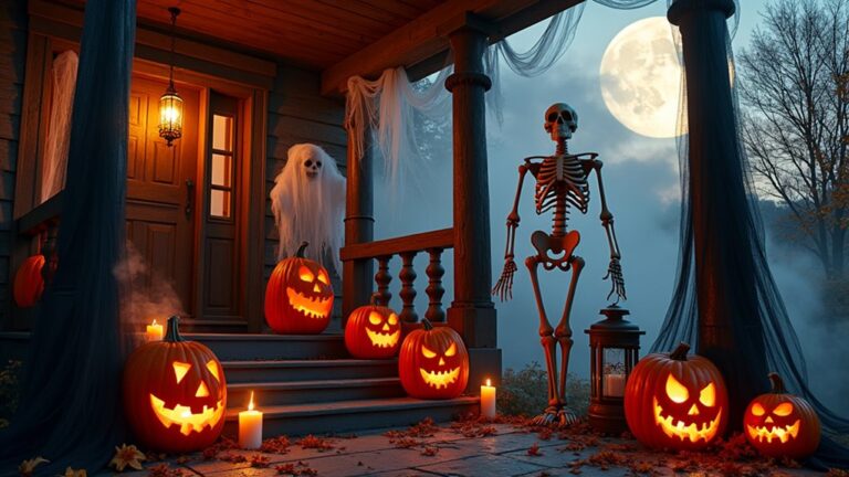 spooky eye catching porch decorations