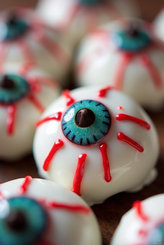 spooky eyeball cake pop cookies